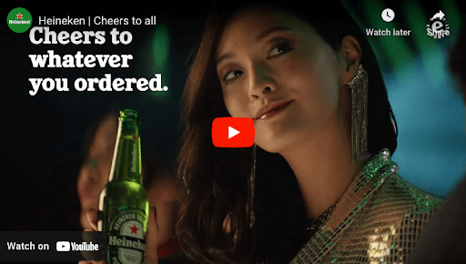 women in advertising in Heineken's Cheers to All Commercial